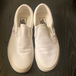 White Slip on Vans